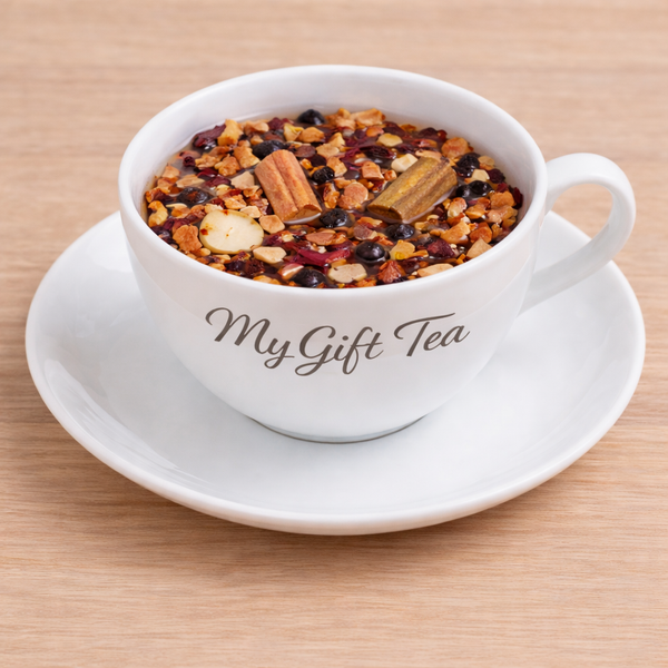 Fahéjas sült alma tea