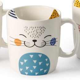 "Nyisd ki a füled" cicás bögre