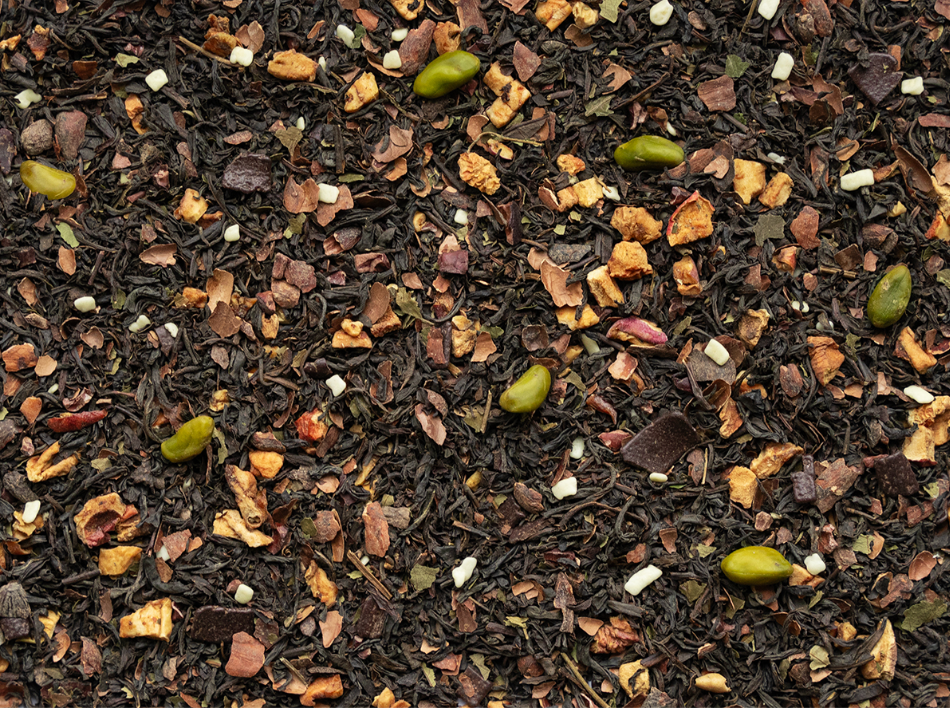 Csokoládé-Pisztácia fekete tea