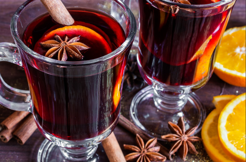 Forralt boros,narancsos  Puncs Tea