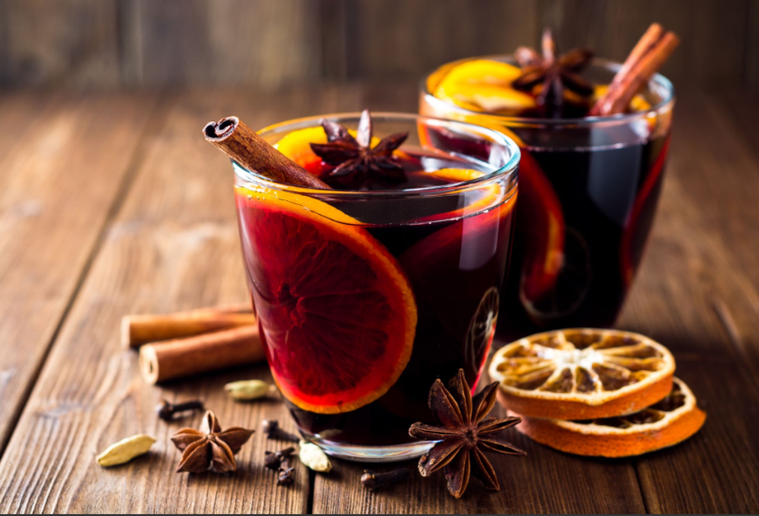 Forralt boros,narancsos  Puncs Tea