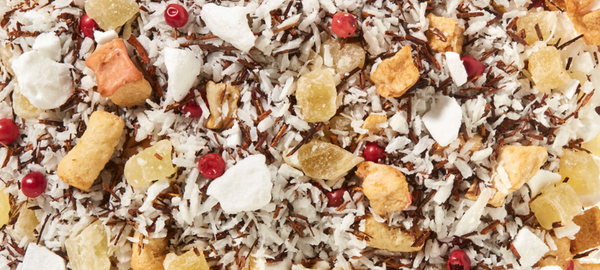 Marcipános süti Rooibos és Gyümölcs tea keverék