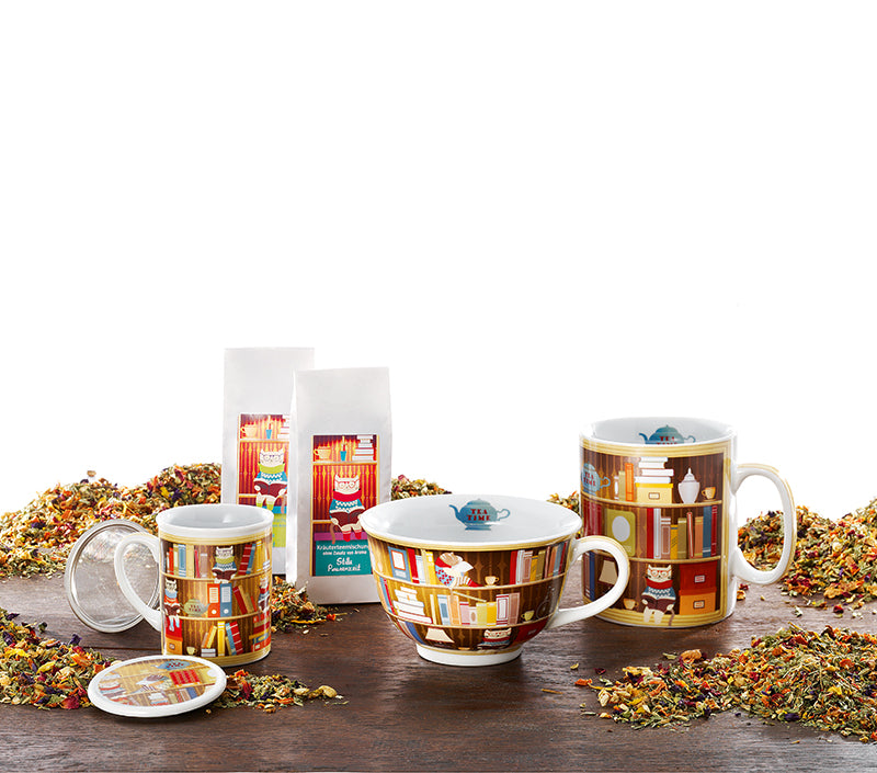 Tea Time Könyvtáros okos macska bögre