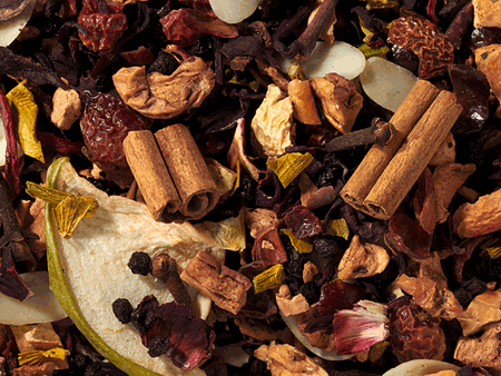 Fahéjas sült alma tea