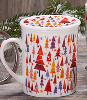 Cha Cult porcelán három részes szűrős bögre