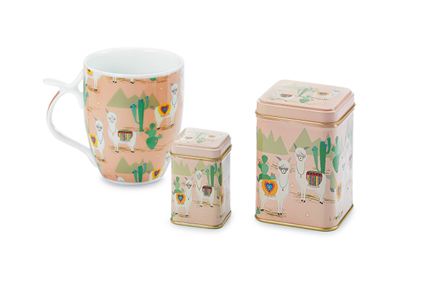 Láma motívumos bögre