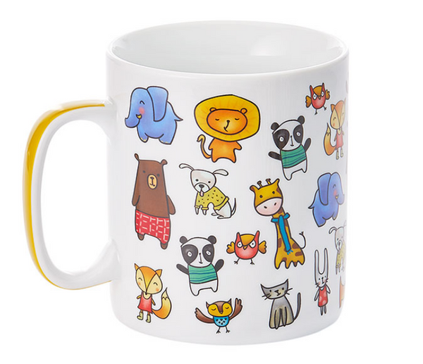 Sok állatkás óriás bögre 0.9 L