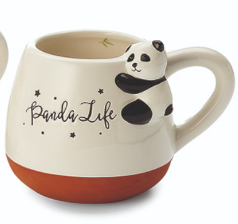 Nagy bögre rókával és pandával, mosómedvével, lajhárral