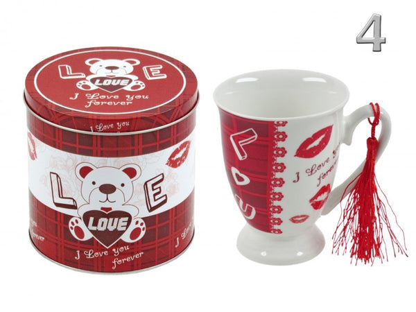 Bögre szíves fémdobozban